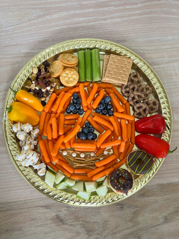 Halloween snack tray pumpkin snack tray