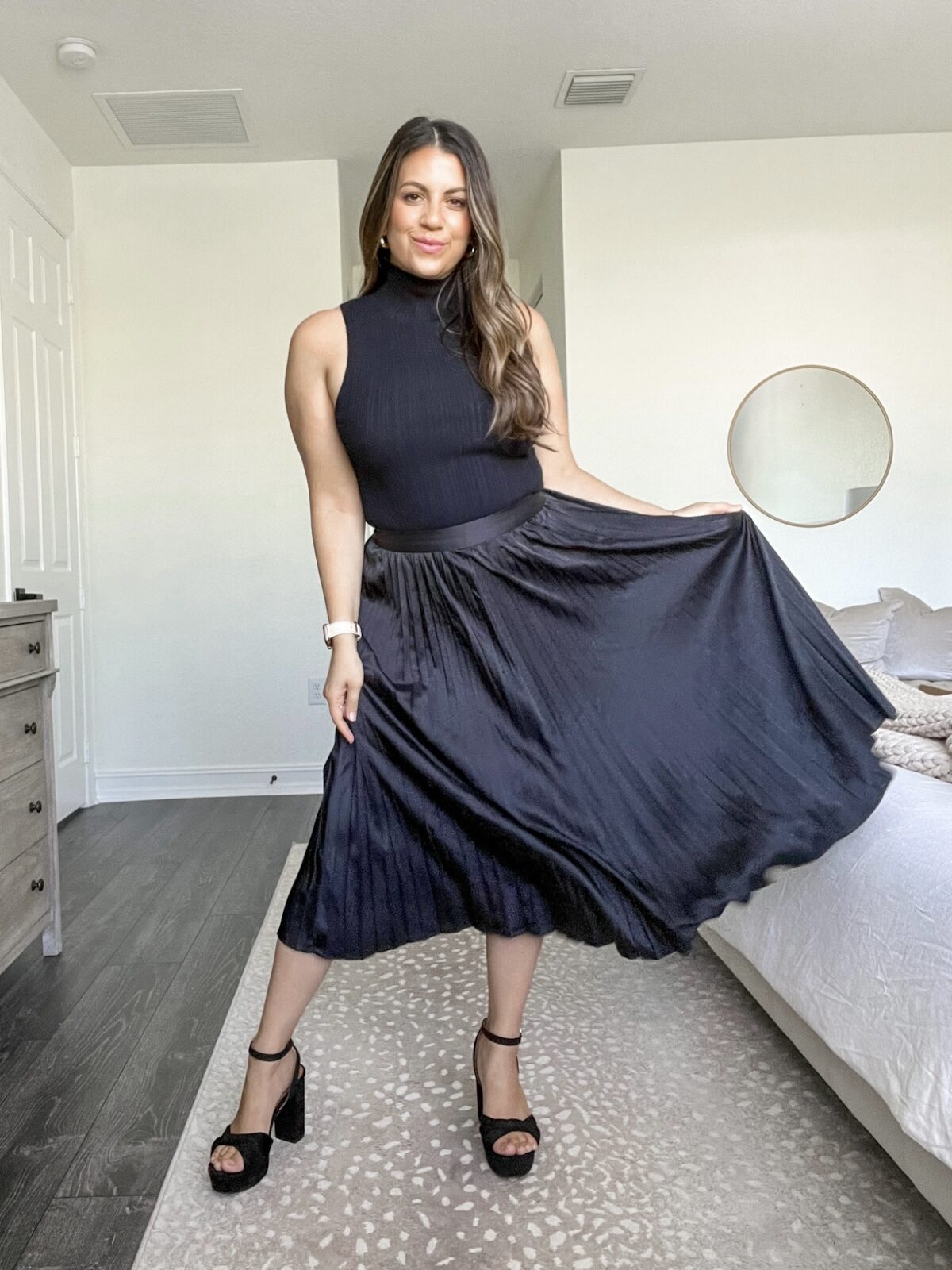 Walmart fashion midi skirt and top