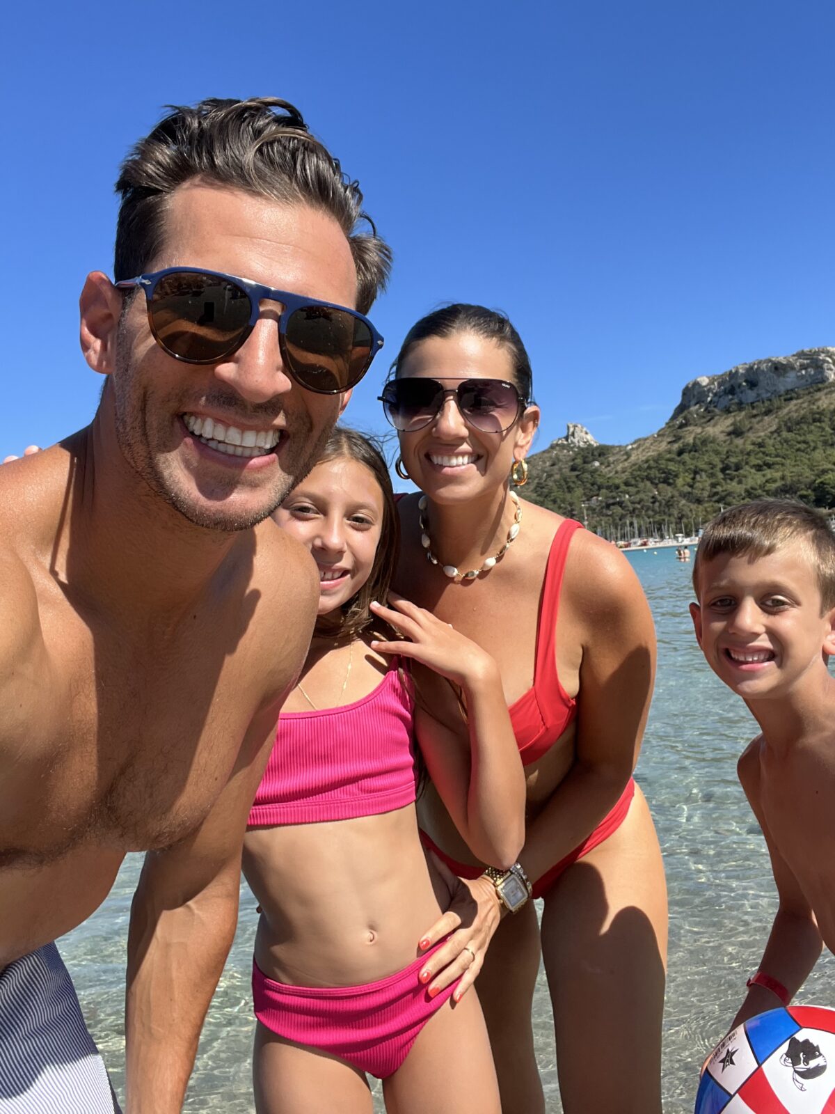 Sardinia family pic beach