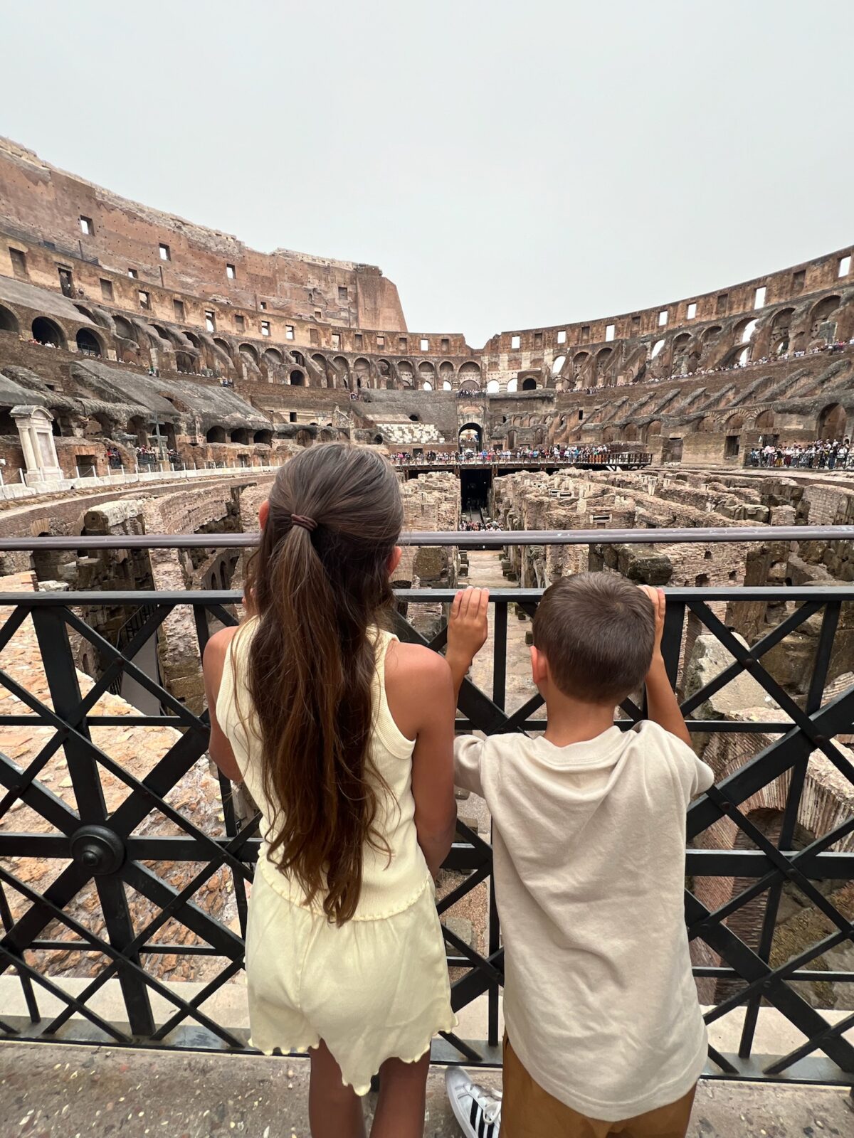 family trip to the Colosseum