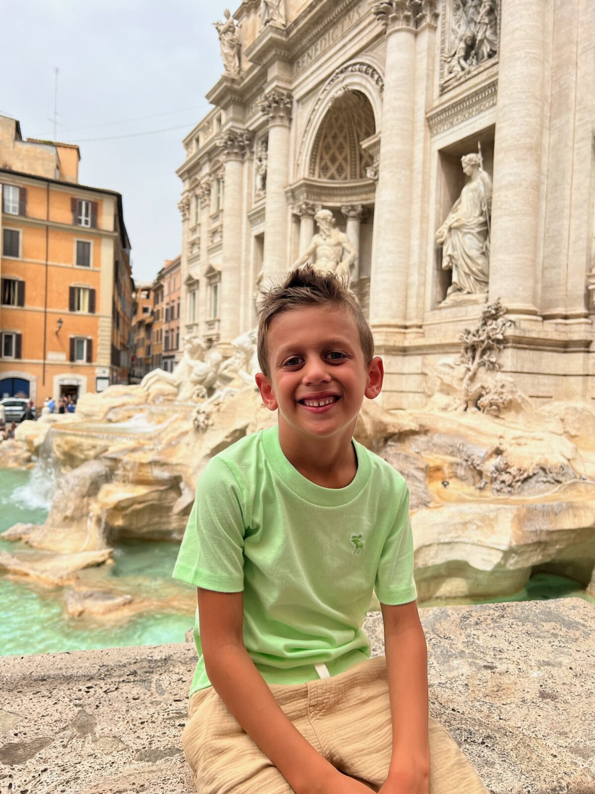 Trevi Fountain family travel to Rome Italy