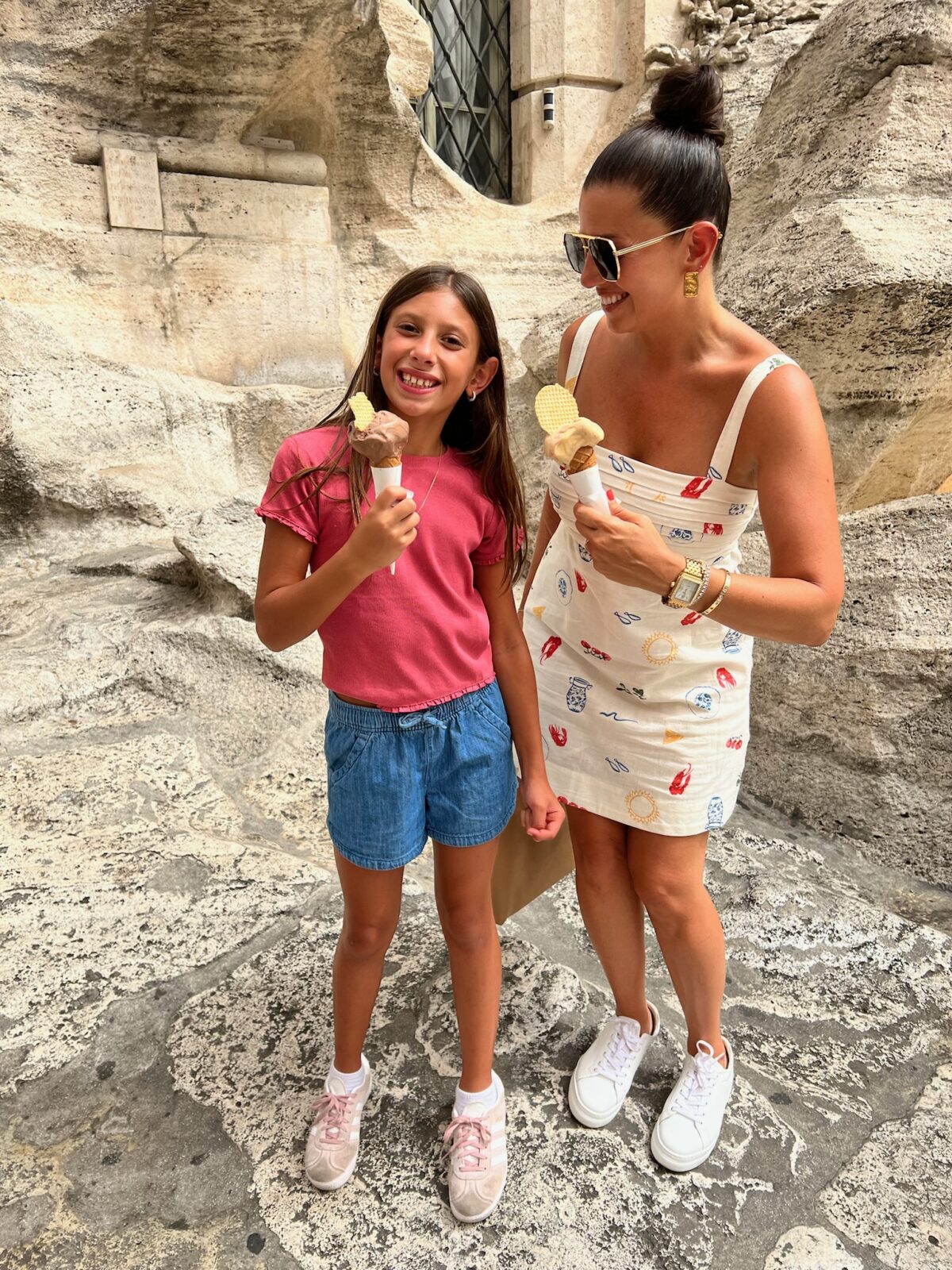 Rome, Italy Trevi Fountain family trip